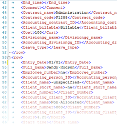 ClickTime allows you to export data in variety of formats.